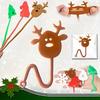 6/12Pcs Christmas TPR Soft Glue Sticky Santa Reindeer Sticky Palms Wedding Guest Gift Carnival Christmas Gift Pack Rewards Gift
