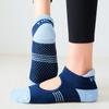 Women Backless Pilates Socks Towel Bottom Breathable Anti Slip Yoga Socks Ballet Dance Sports Socks Fitness Gym