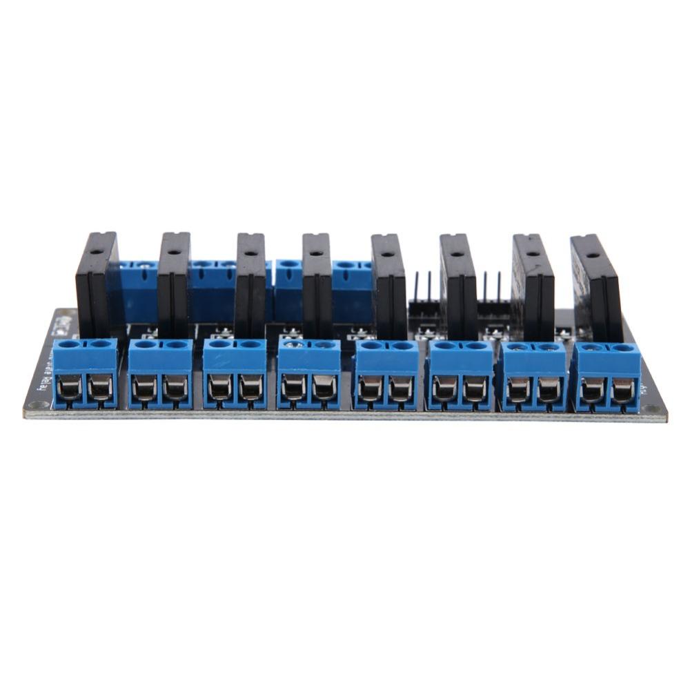 5V 8 Channel Solid State Relay Module High Level Trigger 2A 8 Channel Relay Module with Fuse 8 Channel Relay Module 5V