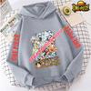 Spring Autumn Boys Girls Luffy Zoro Hoodies One Piece Anime Kids Sweatshirts Pullover Hooded Casual Streetwear Fashion Costume