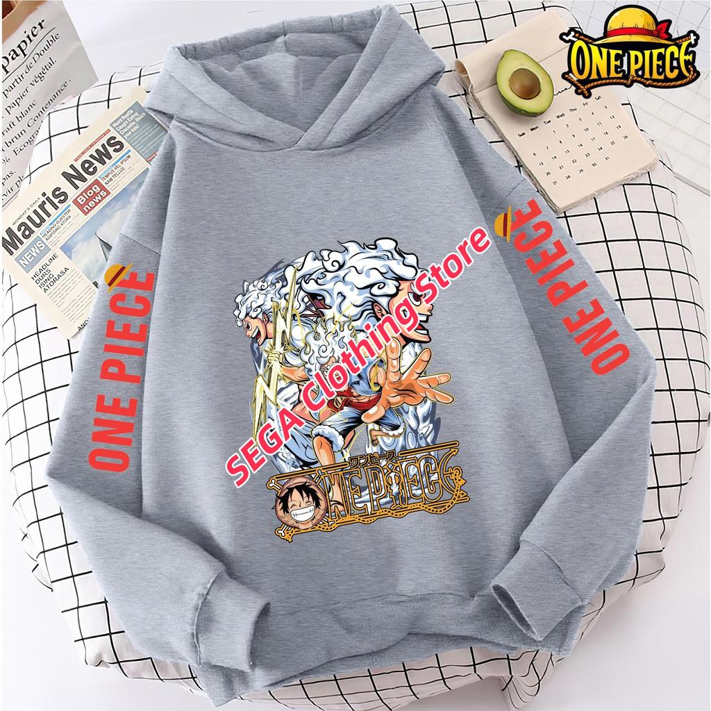 Spring Autumn Boys Girls Luffy Zoro Hoodies One Piece Anime Kids Sweatshirts Pullover Hooded Casual Streetwear Fashion Costume