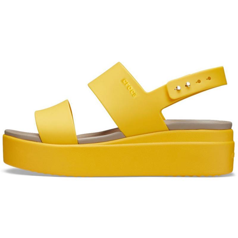 Crocs Brooklyn platform sandals women's yellow