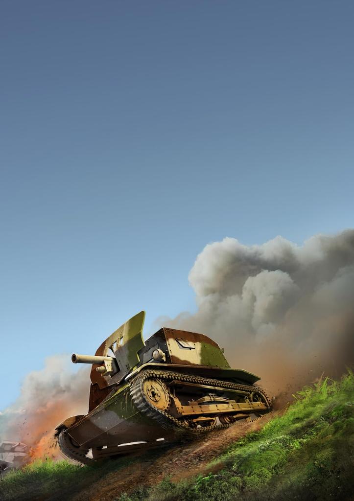 FTF 1/72 Scale Polish TKD 47mm Self-Propelled Gun Plastic Model Kit PF72100 (Tank)