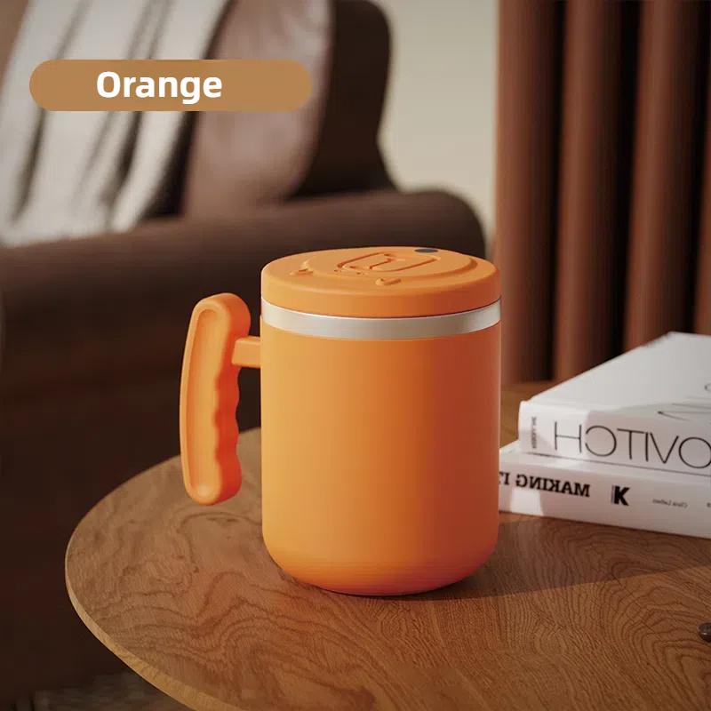 

Портативная автоматическая чашка для смешивания USB 304 из нержавеющей стали электрическая вращающаяся водонепроницаемая чашка для молока и кофе Macaron Color Blender Mixer оранжевый