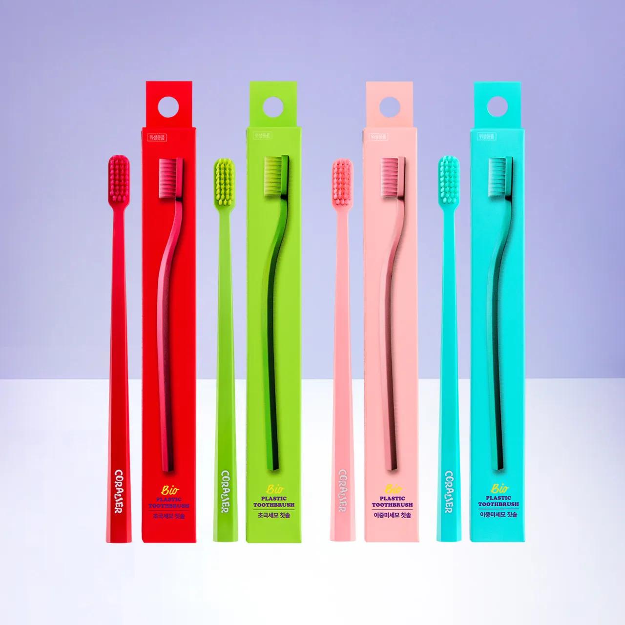CORALIER Toothbrush (Double-Layered/Ultra-Fine) [Double-Layered] Mint