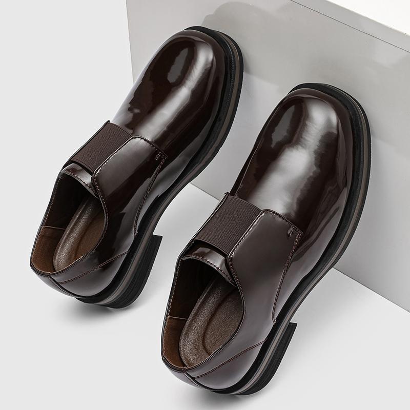 Fashion Elegant Leather Mens Oxford Shoes Stylish Business Shoes for Men Classic Dress Formal Wedding Footwear Thick Bottom Casual Shoes