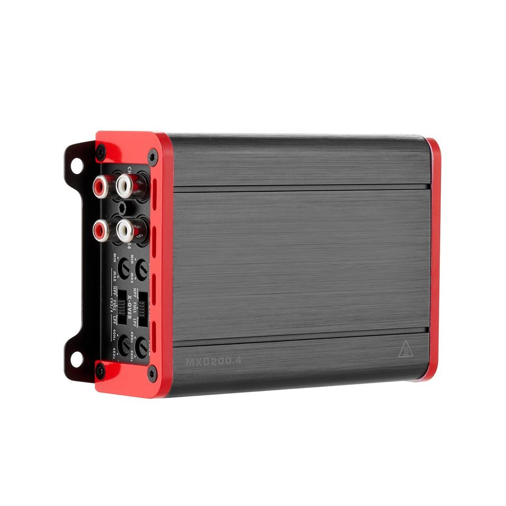 Car Audio Amplifier, 4-Channel Bridgeable Car Amplifier, Multichannel Class D Stereo Amp, Max. 4 X 120W At 4 Ohms / 4 X 200W At 2 Ohms, High Output,