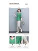 Mom's 2025 Fashion Cotton Linen Casual Two-Piece Suit: Short Sleeve Summer Style for Middle-Aged Women