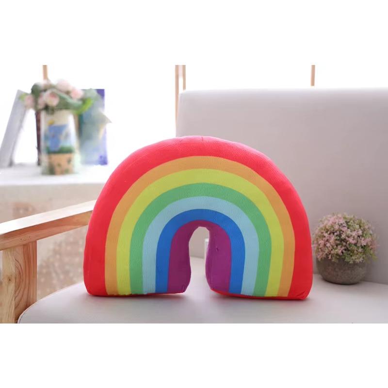 Rainbow Plush Pillow Baby Toys Super Soft Decorative Stuffed Cushion Cartoon  Decorate Room Decor Christmas Gifts Friends Gifts