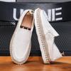 2025 Men's Casual Slip-On Canvas Shoes: Trendy Fisherman Style, Breathable, Two-Way Wear