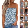 Crop Tops For Women Sexy Cami Tank Summer Tube Sleeveless Printed Camisole Shirt Vest