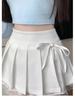 Women's High Waist Black Pleated Mini Skirt - Autumn/Spring