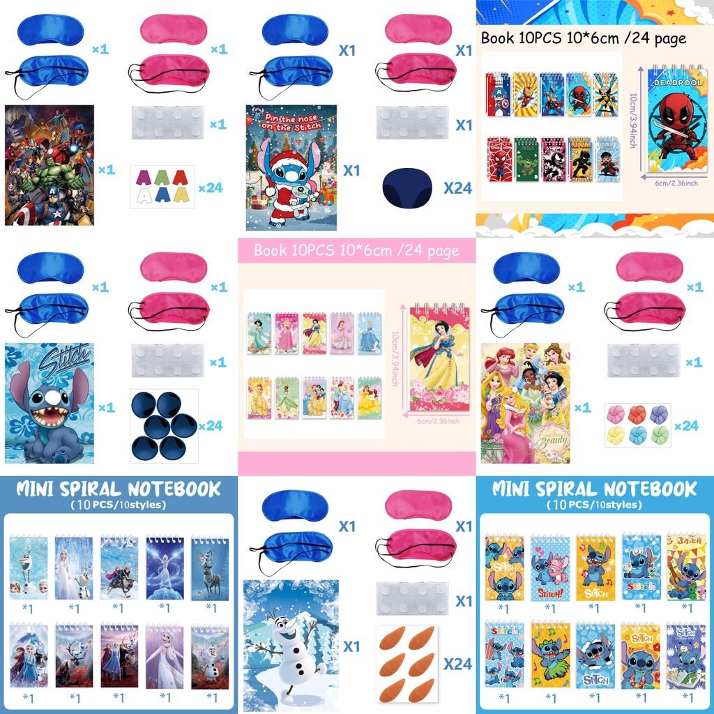 Stitch Party Poster Stickers And Notebook For Childrens Event Decor Room