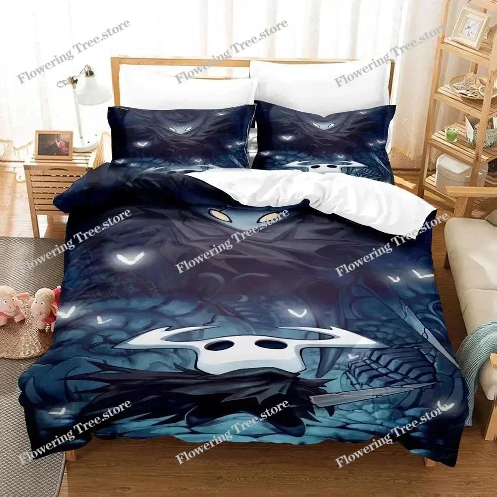 3D Print Hollow Knight Game Bedding Set Duvet Cover Bed Set Quilt Cover Pillowcase Comforter King Queen Size Boys Adult Bedding0