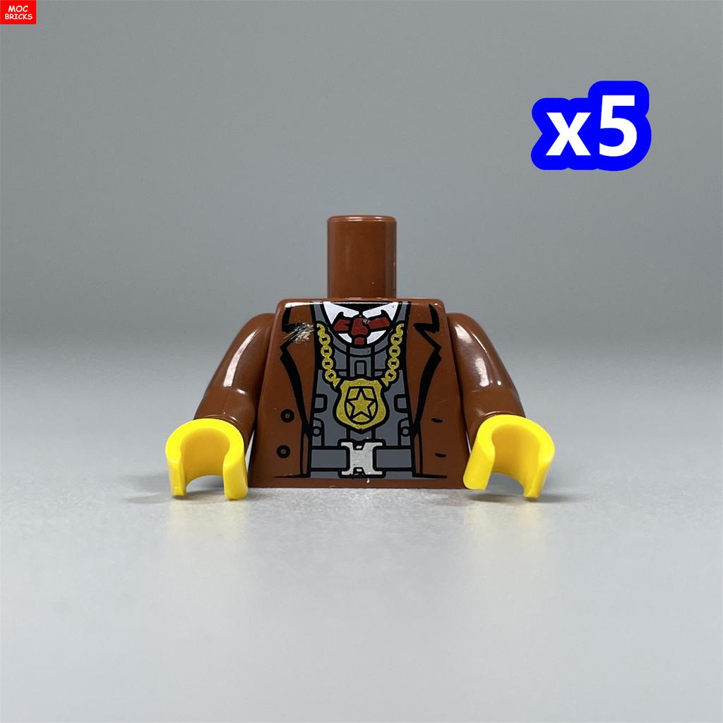 MOC Bricks 4cm Figure Printed Body Part Suit Torso Women Man Baseball Uniform Building Blocks Assembles Children's Toys Gifts