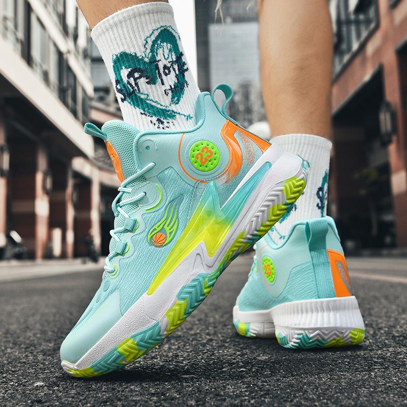 Children's Basketball Shoes Men's Mandarin Ducks with Sports Shoes Primary School Students 12 Trendy Running Shoes 15 Years Old High Sc