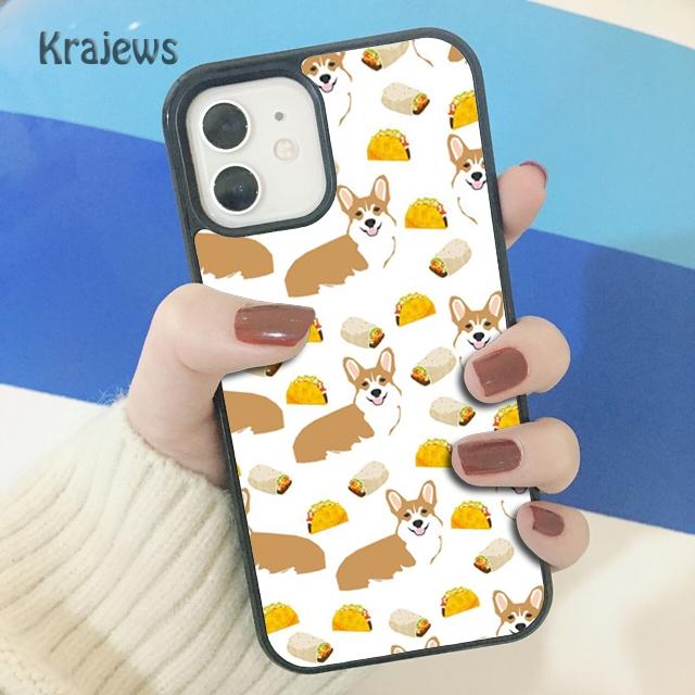 

Мягкий чехол для телефона Krajews CUTIE CORGIS для iPhone 14 5 SE 6s 7 8 plus X XR XS 11 12 13 pro max Samsung S21 S22 ultra Samsung S22ultra