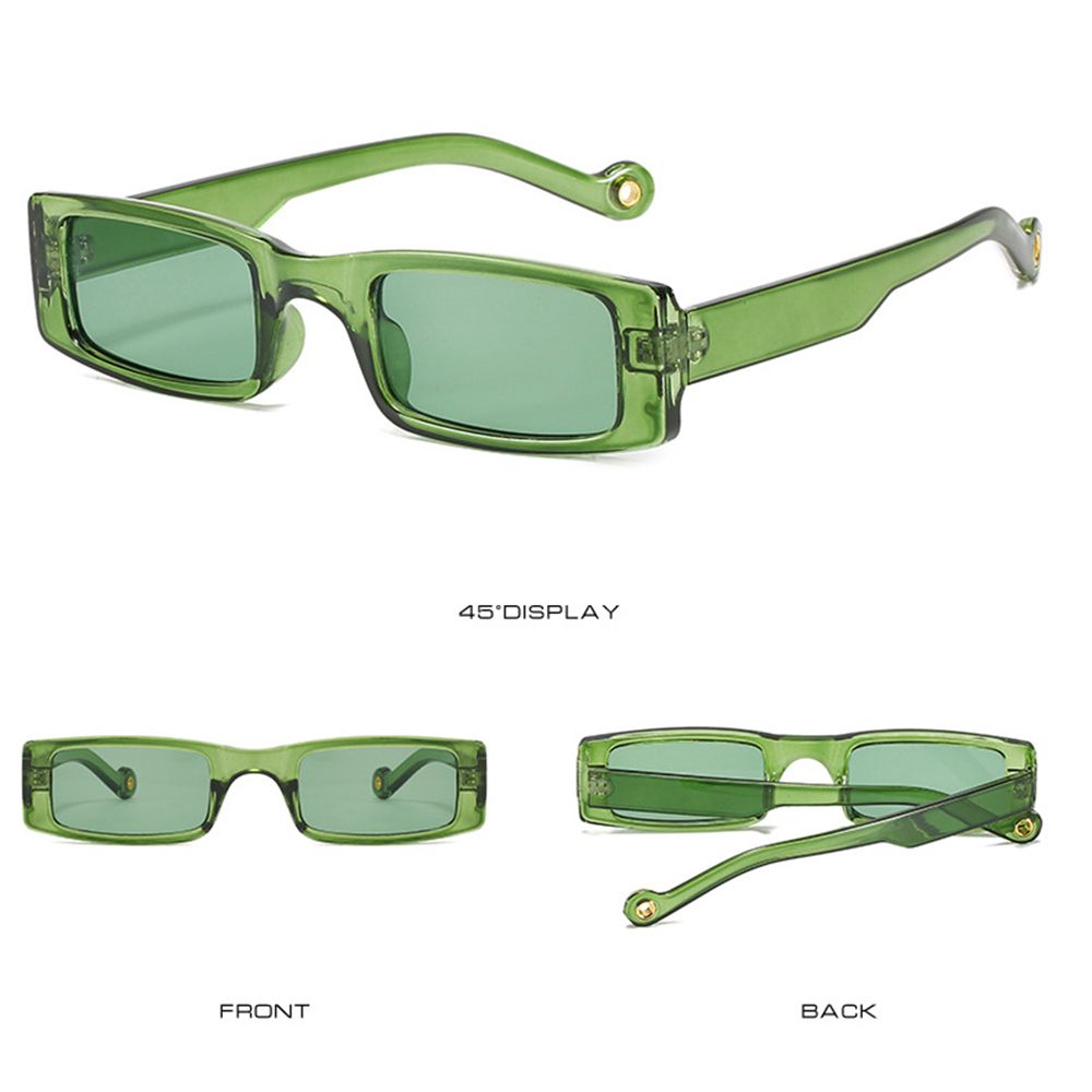 Trendige UV-Schutzbrille Sonnenbrille Rechteckige Sonnenbrille für Damen Quadratische Sonnenbrille