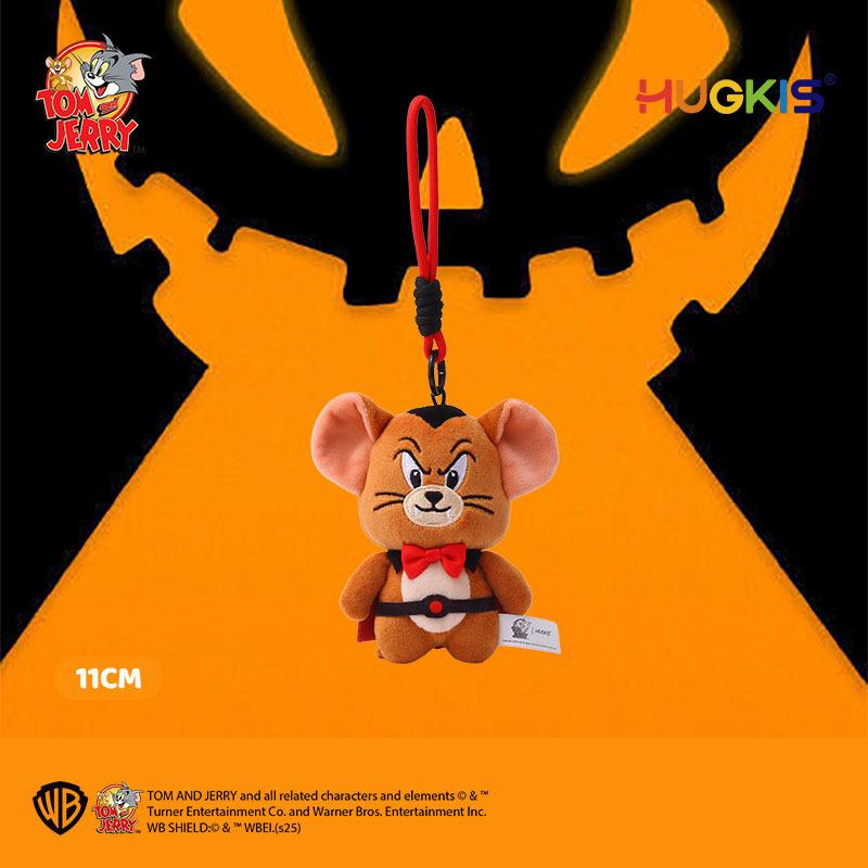 Tom & Jerry Plush Toys: Cat Pendant & Mouse Keychain Charms for Kids