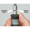 KTC Kyoto Tool DBRM11 Mini Ratchet Screwdriver Set with 10 Bits 1/4 Inch Hex Drive Compact Repair Tool
