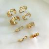 8Pcs Adjustable Toe Rings for Women Foot Ring Gold/Silver Color Metal Round Jewelry for Girls Summer Beach Barefeet Fashion