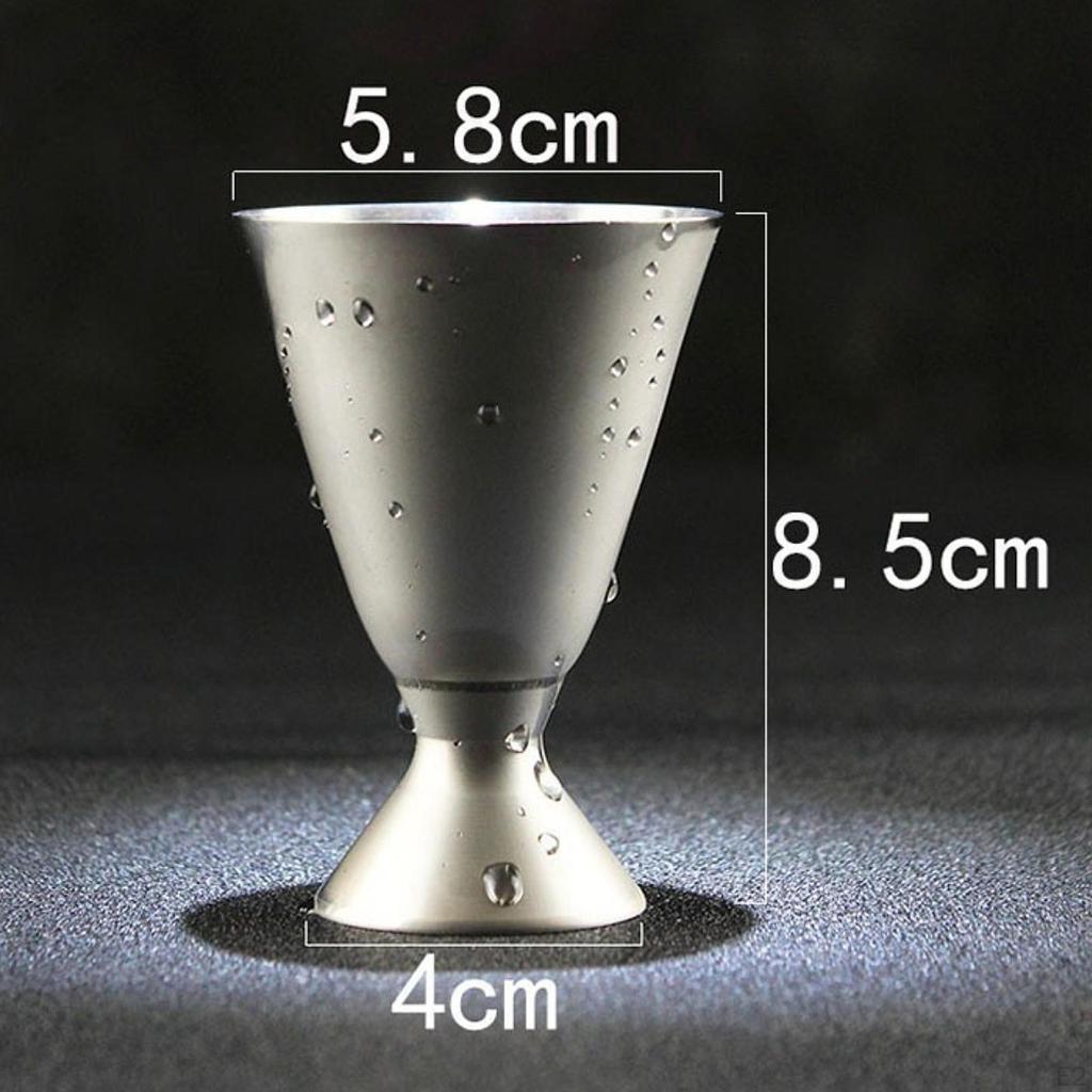 Bartending Jigger Measuring Cup 2oz with Measurements Stainless Steel Bartender