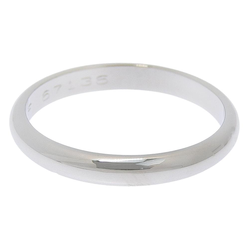 CARTIER Wedding ring Ring Pt950Platinum #4.5(US Size) 2.8g Women Used