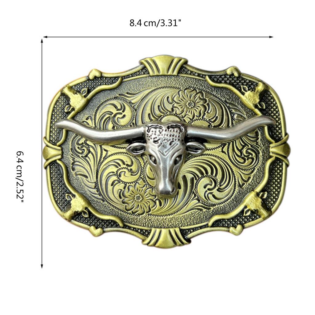 Macho Belt Engraved Buckle Bronze Color Engravings Buckle Replacement Style Belt Buckles Birthday Gifts for Father