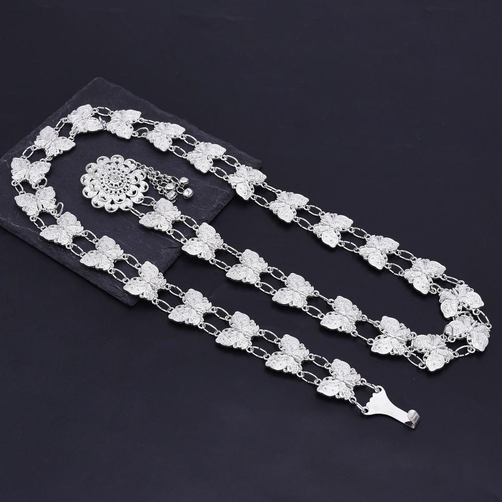 Rhomb Tassel Belly Chain Ethnic Thai Body Jewelry Light Luxury Hollow Waist Chain Dance Party