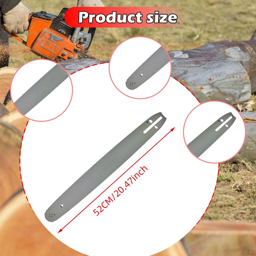 Chain Saw Guide Bar Replacement Metal Silver Professional High Accuracy Wear Resistant Repair Parts