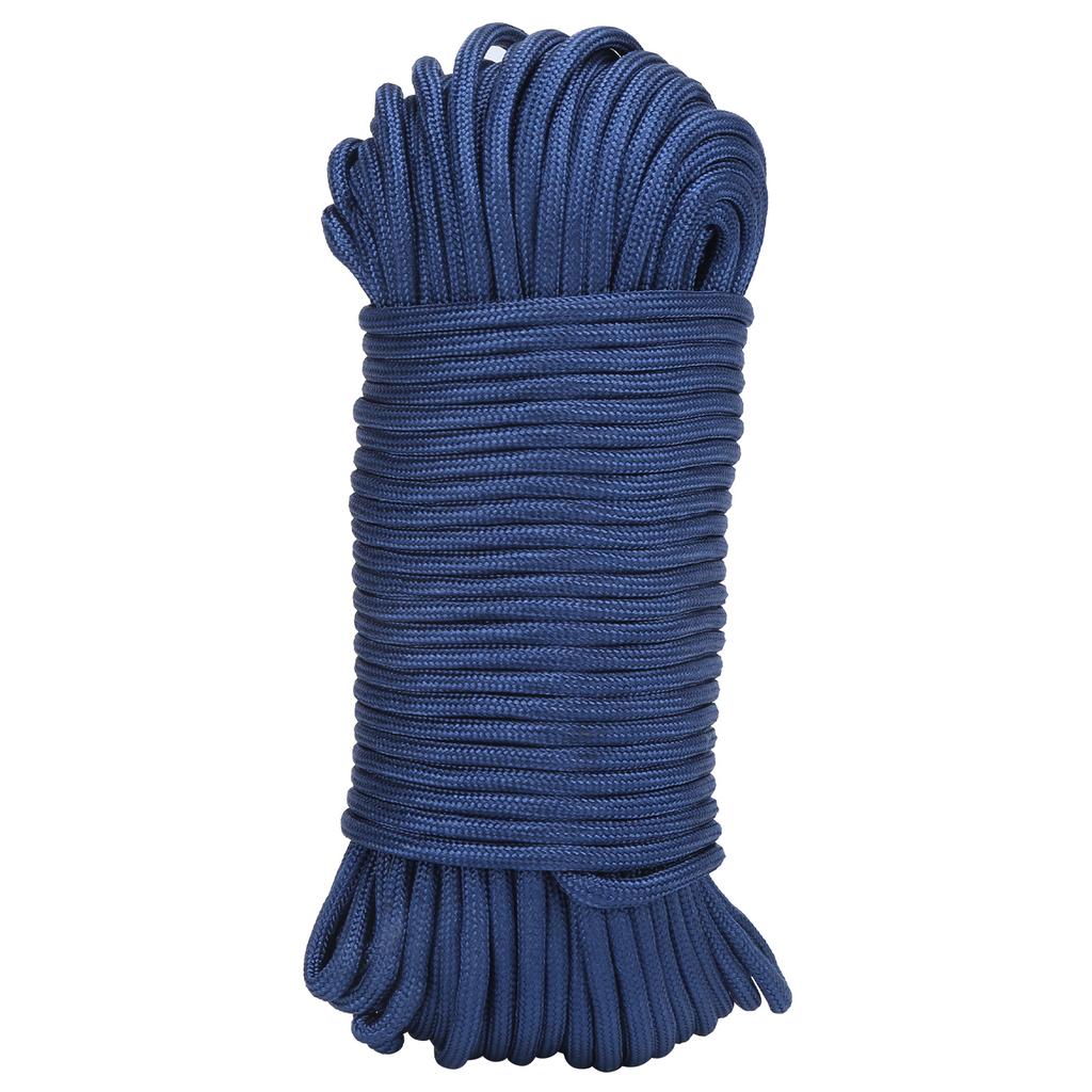 650 Military Specification 10 Core Climbing Rope Outdoor Drying String Rescue RopeNavy Blue