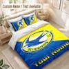 Custom Name Bedding Set 3 PiecesCardiff City Print Duvet Cover + 2 Pillowcases Soft Bed Decor