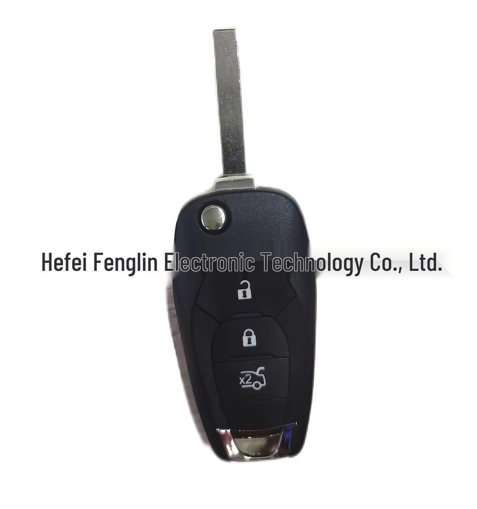 Fits 2019-2022 Chevrolet Onix/Trax: 3-Button Folding Remote Control, 433MHz, 4A Chip