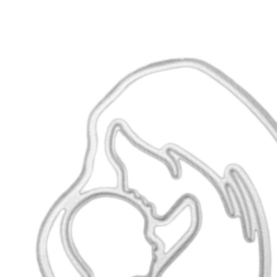 Cutting Die Anti-scratch DIY Carbon Steel Hollow Mom Metal Template Mould for Mother's Day