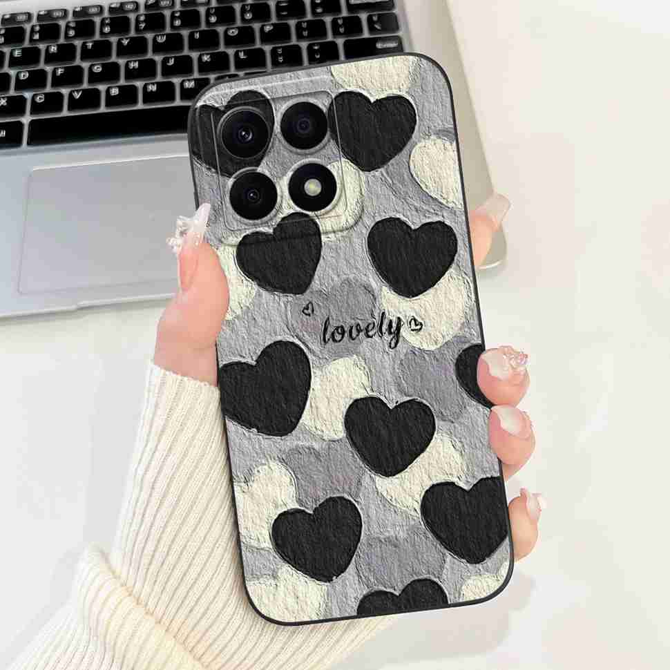 For Honor X8a 4G CRT-LX1 Case Cute Butterfly Luxury Flower Soft Silicone Cover For Huawei HonorX8a X8A CRT-LX2 6.7" Bumper Shell
