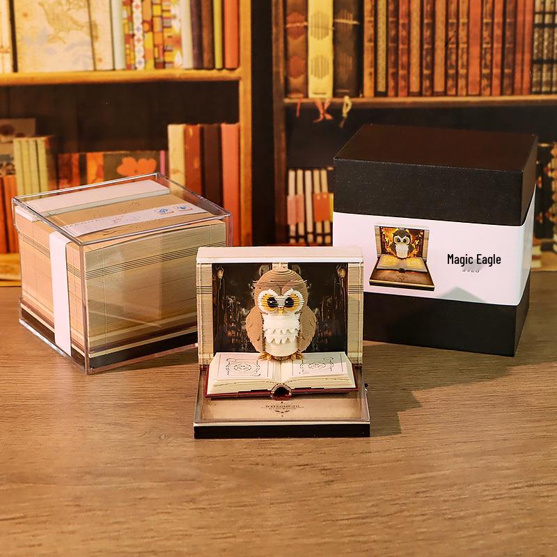 Harry Potter Magischer Adler 3D-Papier sculpture Haftnotizen Ornament