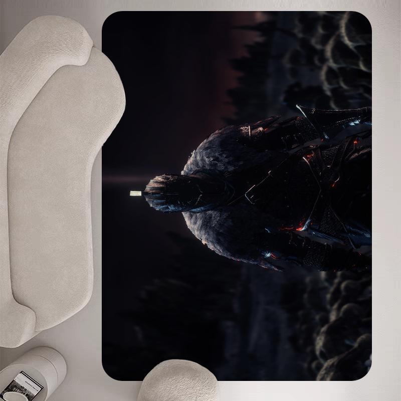 Dark Souls Entrance Door Mat Washable Non-Slip Living Room Sofa Chairs Area Mat Kitchen Welcome Doormat