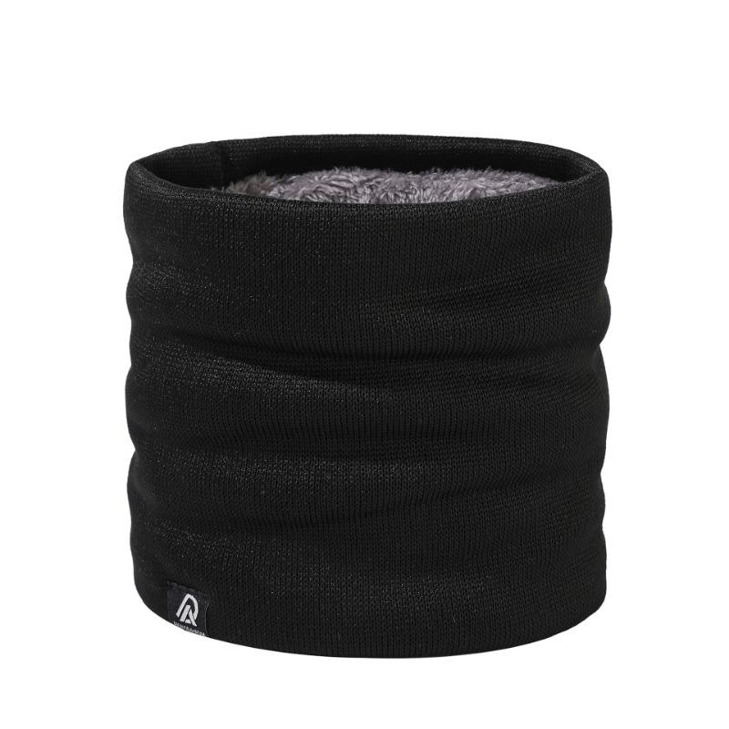 Winter warm neck scarf women's turtleneck wool new versatile men's scarf knitted velvet neck cover