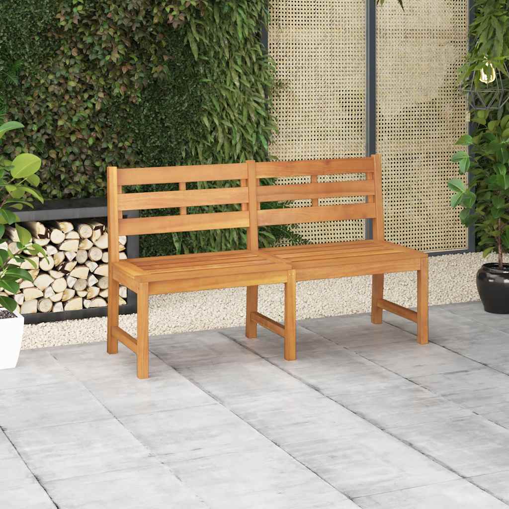 vidaXL Gartenbank 150 Cm Massivholz Teak
