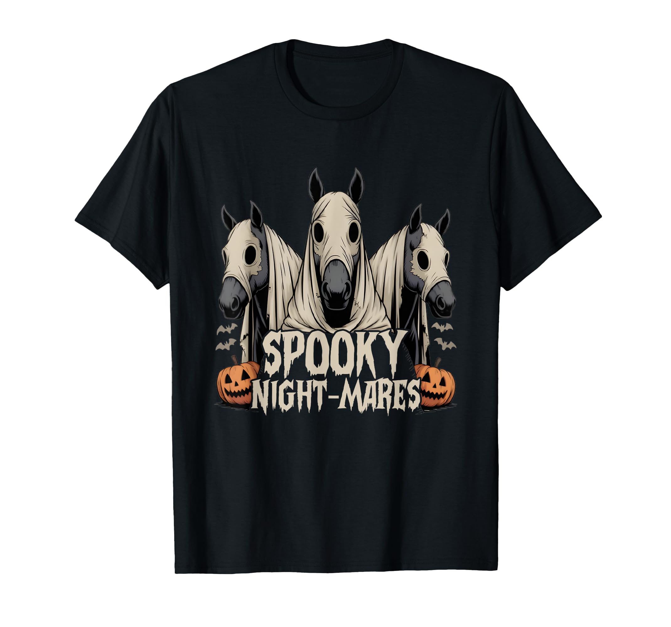 

Spooky Night-Mares Horse Funny Halloween Cute Ghost Horse T-Shirt