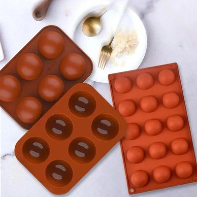 Semi Sphere Silicone Baking Mold for Baking 3D Bakeware Chocolate Half Ball Sphere Mold Cupcake Pan Cake DIY Muffin Kitchen Tool