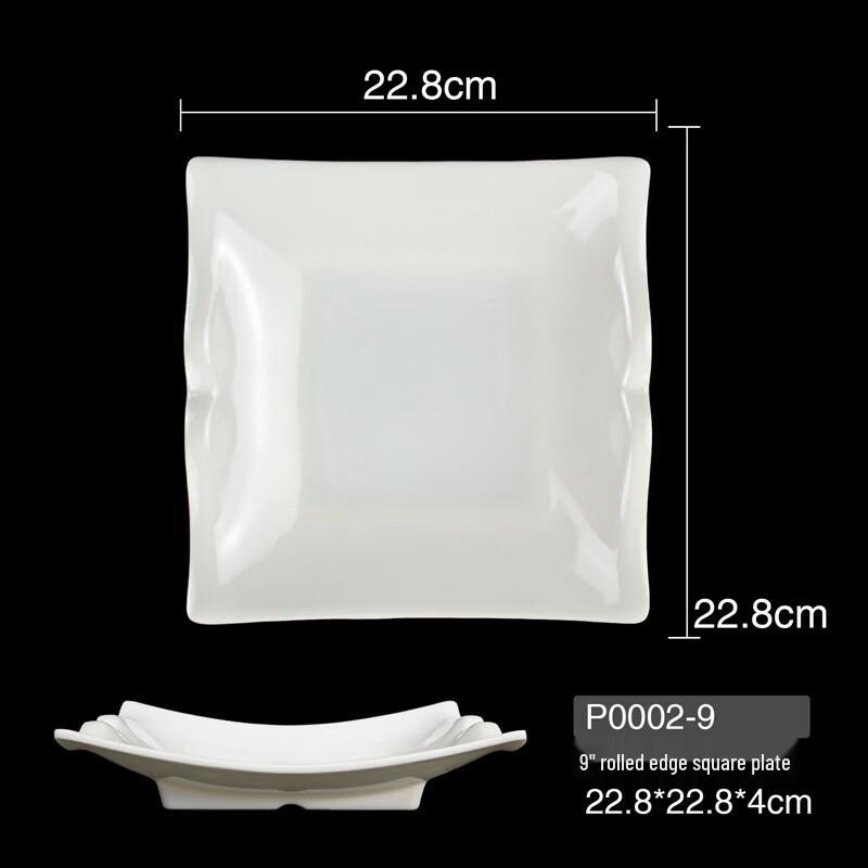 Imitation Porcelain Melamine Dinner Plate