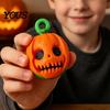 Pumpkin Fidget Spinner Rotating Halloween Toy, Stress Relief Ghost Face Plastic Gadgets Spinner, 3D Printed Toy for Keychain Pendant Party Favors