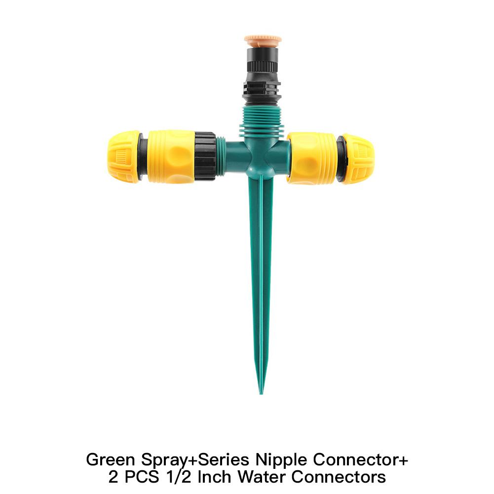 360° Rotation Garden Sprinkler Automatic Irrigation Watering System Adjustable Agriculture Lawn Farm Greenhouse Plant Water Sprayer