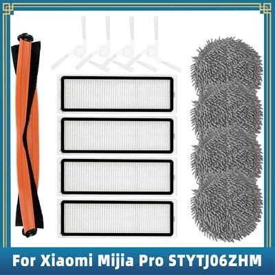 חלפים לשואב אבק רובוטי Xiaomi Mijia Pro STYTJ06ZHM מברשת צד ראשית, מסנן Hepa, מטלית שטיפה