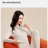 Women's Thermal Wool-Silk Mid-Neck Underwear Set - Slimming Base Layer for Winter and Autumn