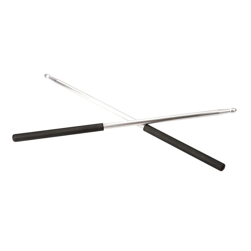 1 Pairs Aluminium Alloy Drum Sticks Nonslip Grip Metal Drumstick Nonslip Exercise Drumsticks for Comfortable Playing
