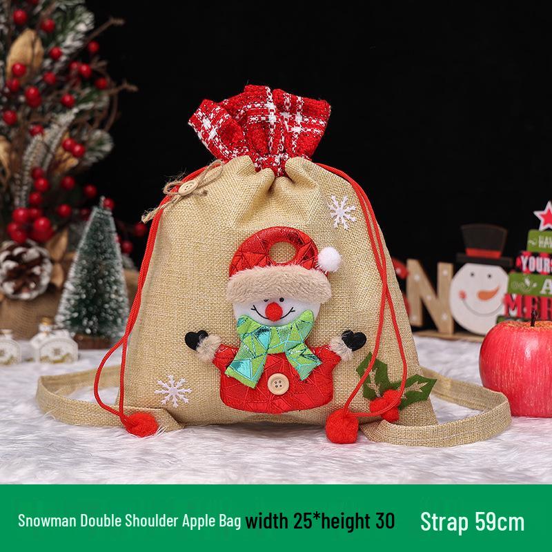 Christmas Eve Apple Candy Gift Tote & Packaging Bag