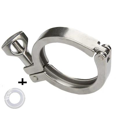 1Pcs 1" - 10" 304 Sanitary Stainless Steel Fitting Ferrule O/D 25mm-268mm Tri Clamp Clamps Clover For Homebrew Diary Product