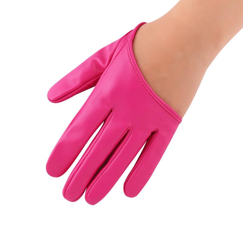 New Women's Performance Gloves Street Dance Nightclub Dance Half Palm Dance Korean Punk Performance Gloves